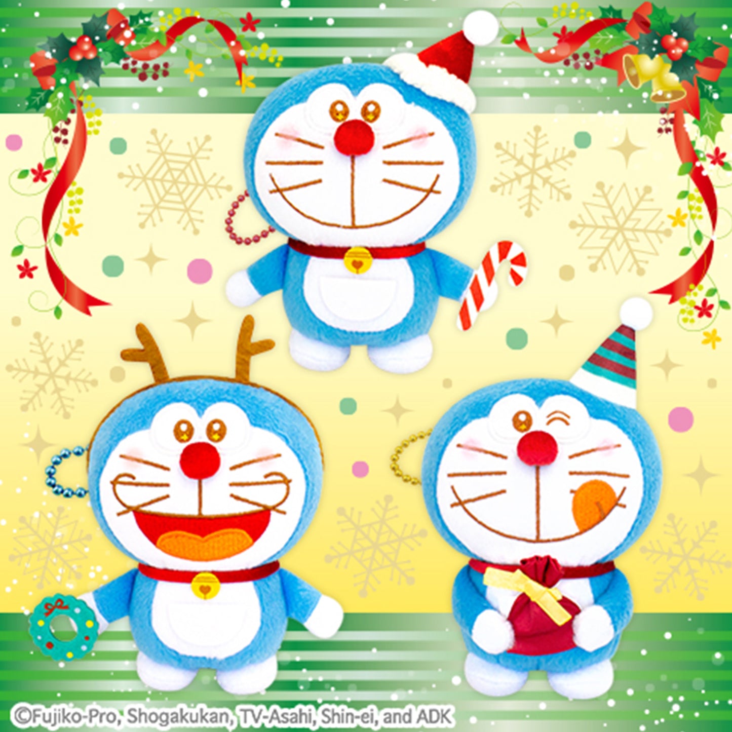 Doraemon | 50. Jahrestag | Kleine Weihnachtsplüschtiere