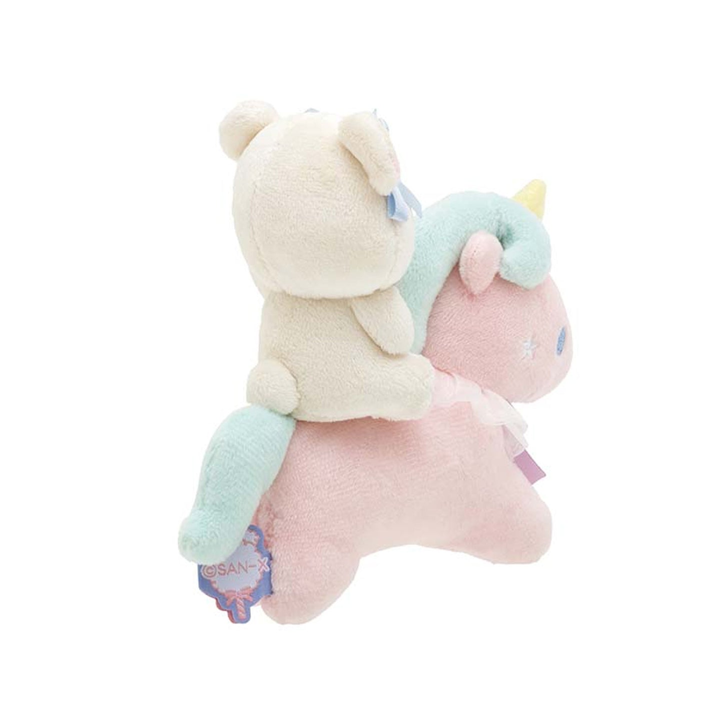 Rilakkuma | Skys lockige Zuckerwatte | Korilakkuma & Einhorn Tenori Mini-Plüschset