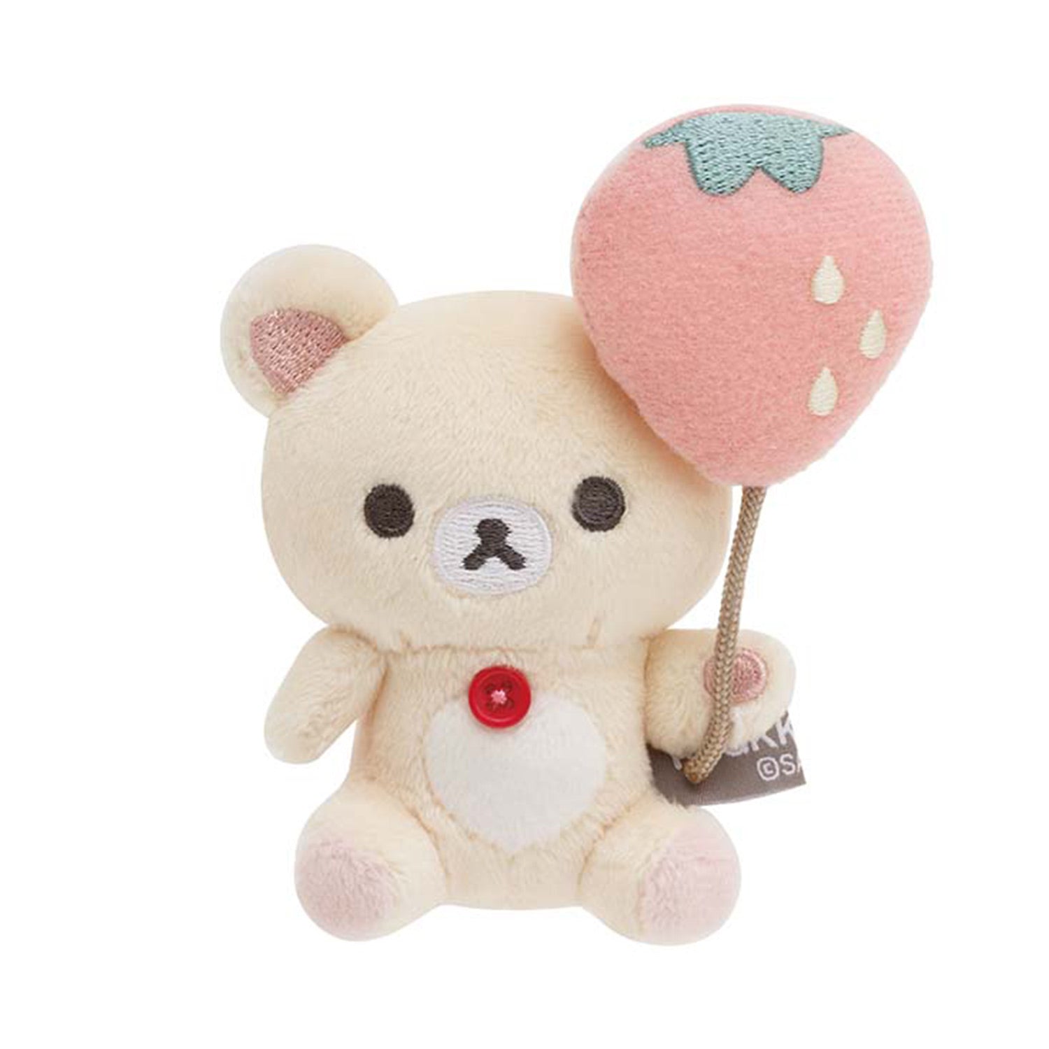 Rilakkuma Basic Favorite Things Korilakkuma Strawberry Balloon Tenori Mini Plush