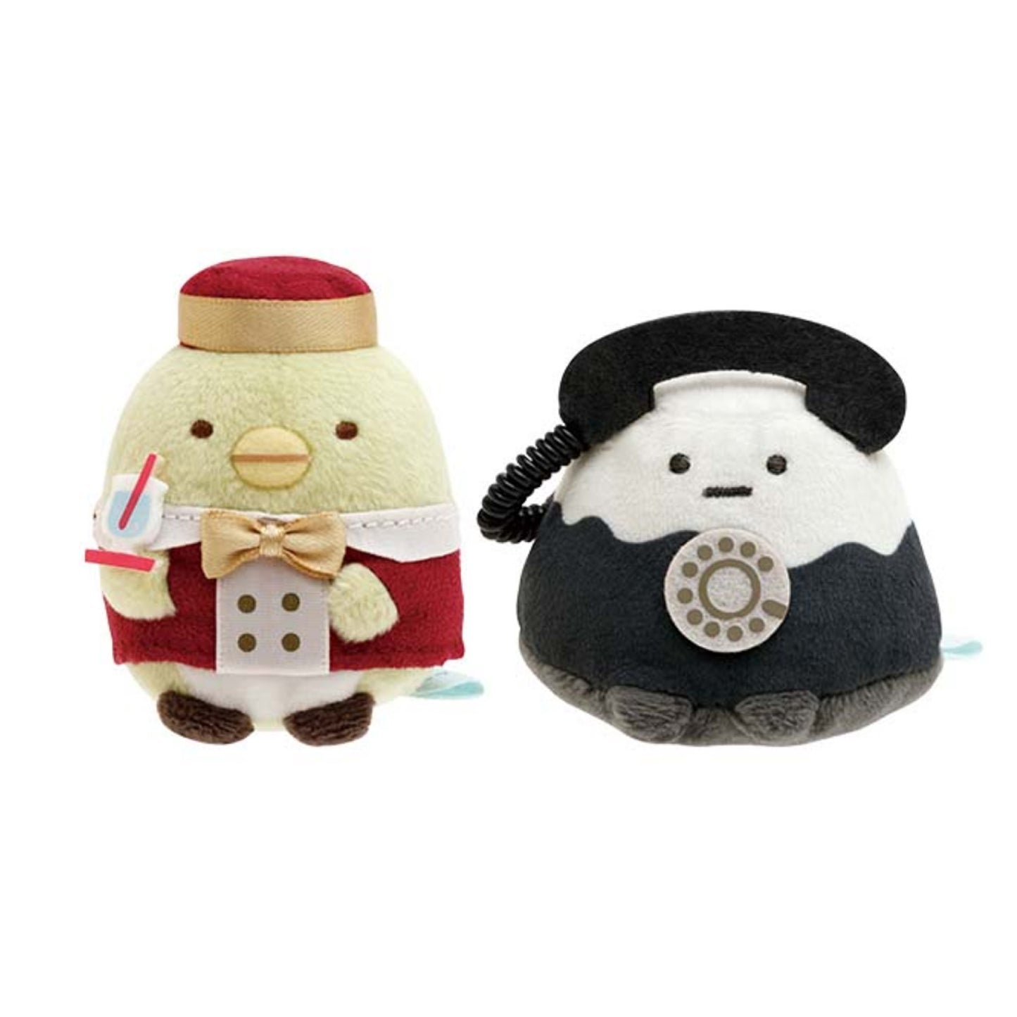 Sumikko Gurashi | I Want to Travel | Penguin? & Yama (Hotel) Tenori Mini Plush Set | Yama Ippai Souvenir Shop Limited