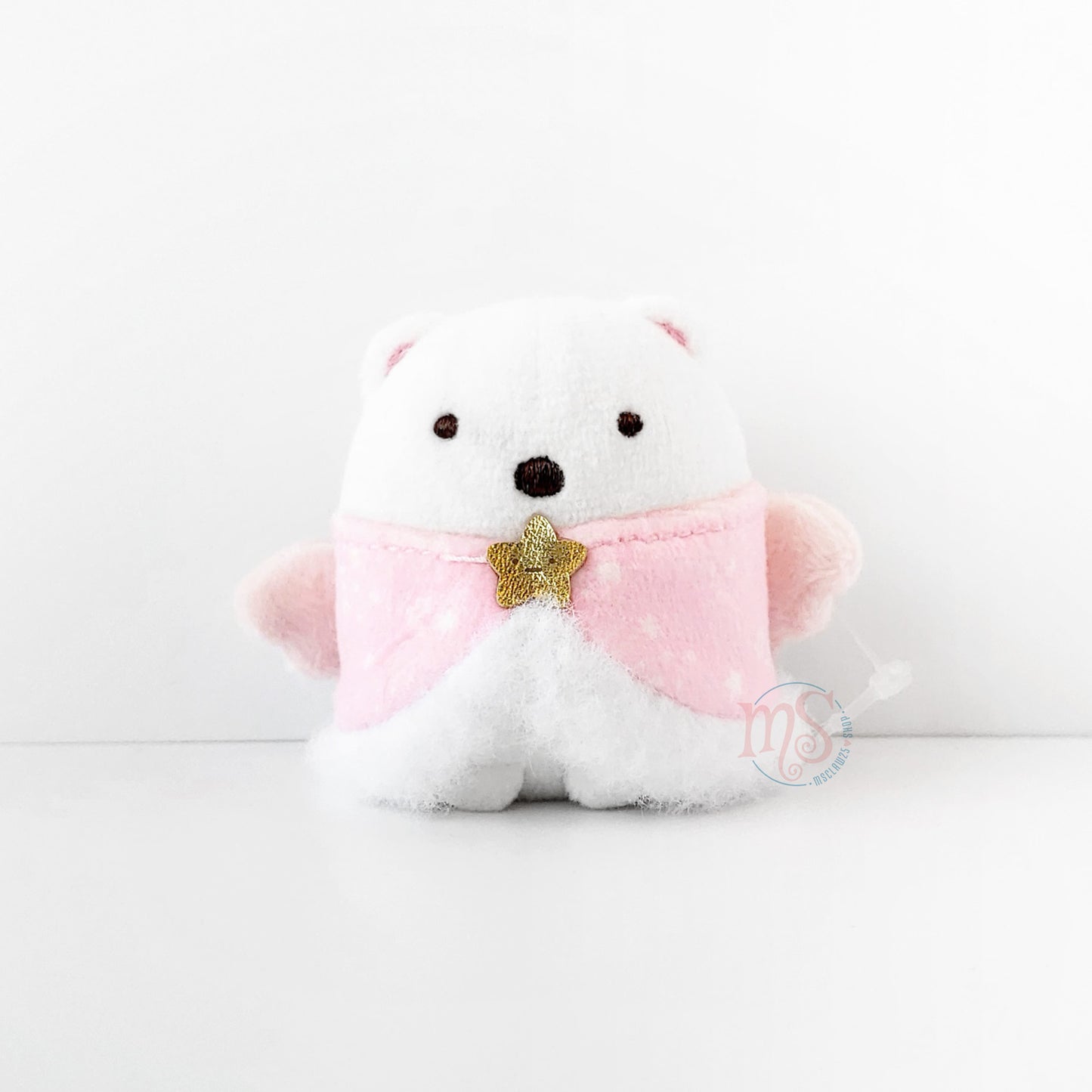 Sumikko Gurashi | Sternenhimmelspaziergang | Shirokuma (Engel) Tenori Mini-Plüsch