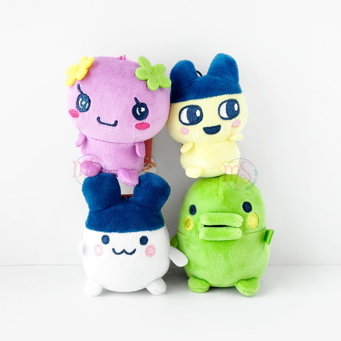 Tamagotchi | Kuchipatchi, Mametchi, Mimitchi & Violetchi Mini Plush Set