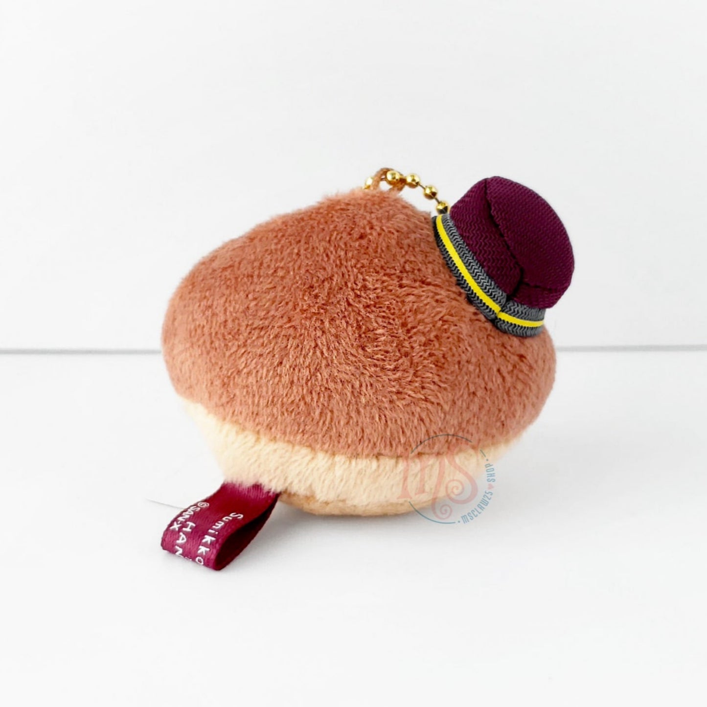 Sumikko Gurashi | Hankyu Train Railway | Kuri Chestnut (Station Master) Keychain Tenori Mini Plush | Collab Limited