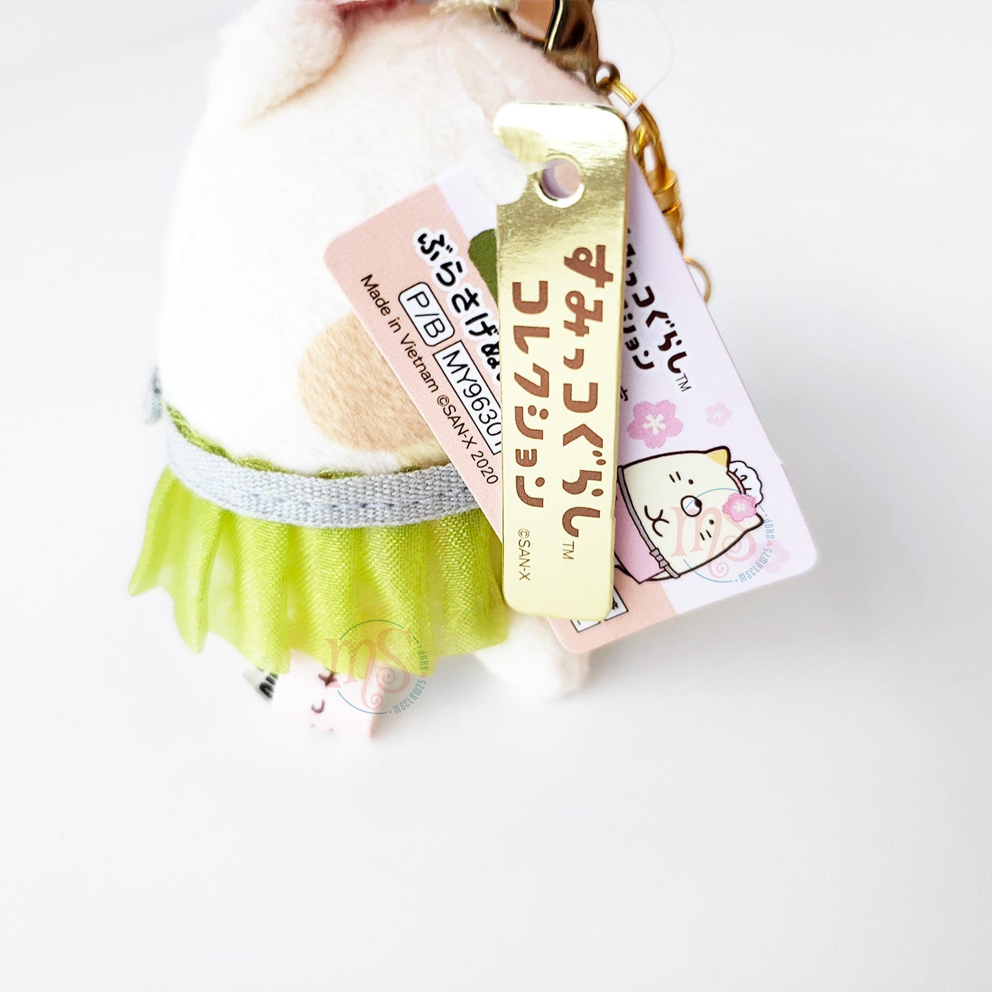 Sumikko Gurashi | Neko (Matcha Cafe) Tenori Schlüsselanhänger Mini Plüsch | Shimizuzaka Store Limited
