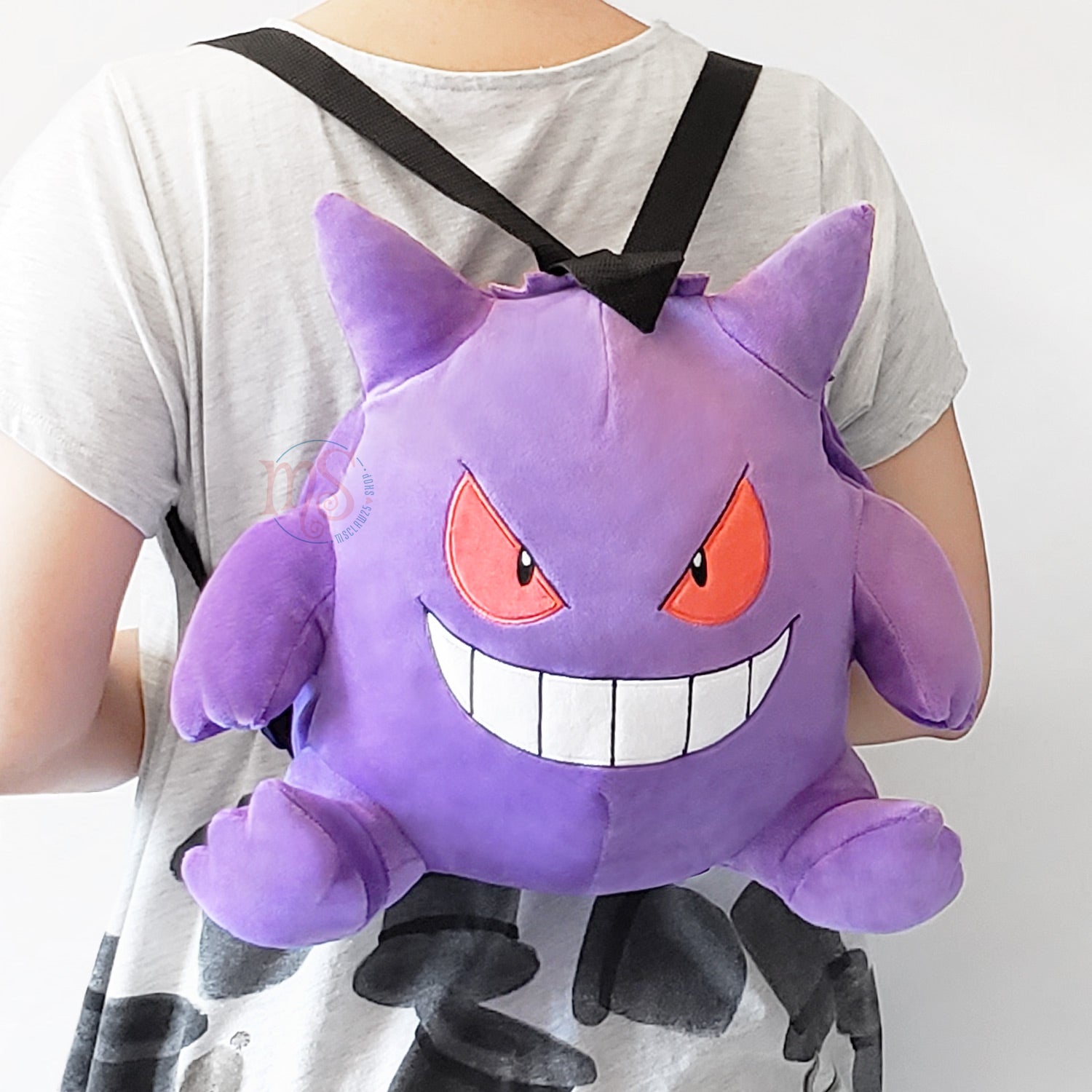 Pokémon Gengar Big Plush Backpack1
