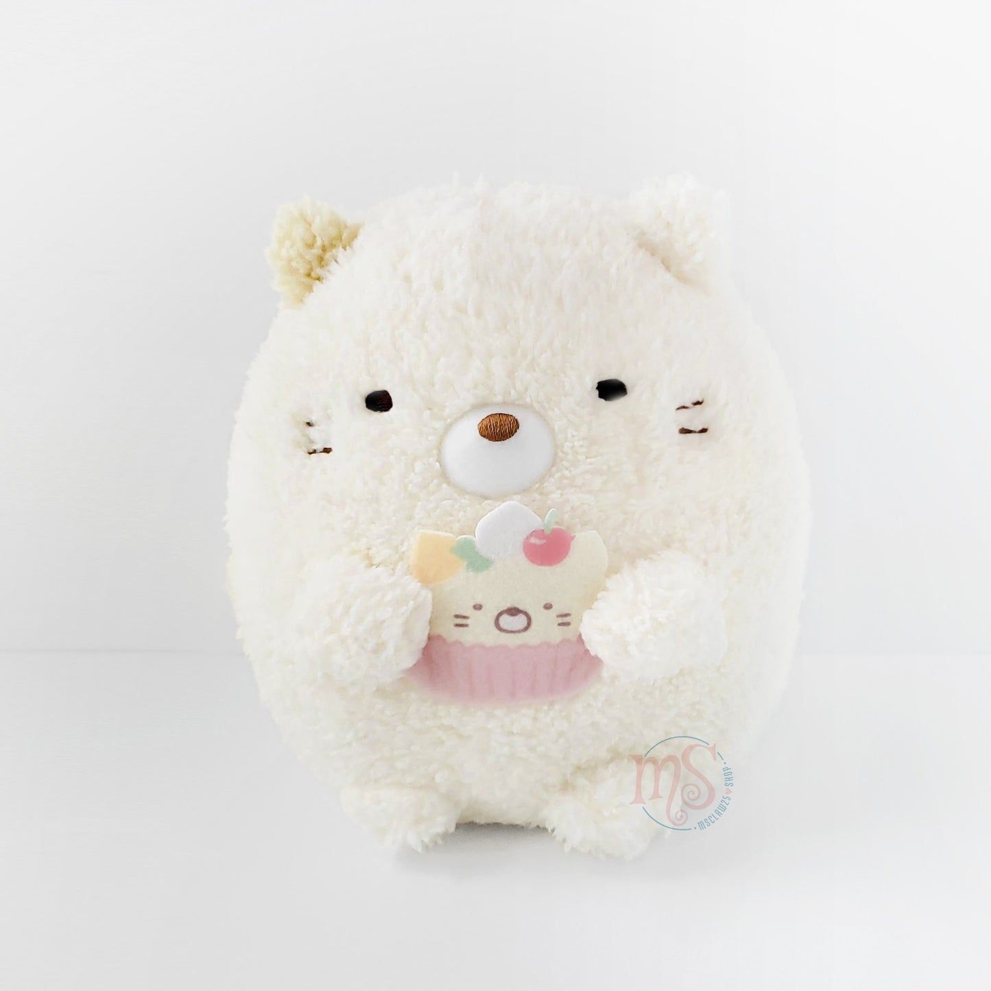 Sumikko Gurashi | Cat Siblings & Sweets Shop | Neko Cat (Cup Cake) Fluffy Small Plush