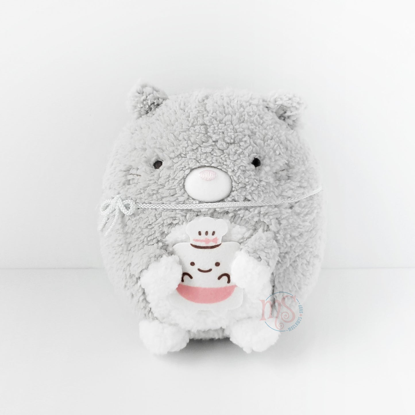 Sumikko Gurashi | Katzengeschwister & Süßigkeitenladen | Neko Katze Grau (Cup Cake) Flauschiges kleines Plüsch