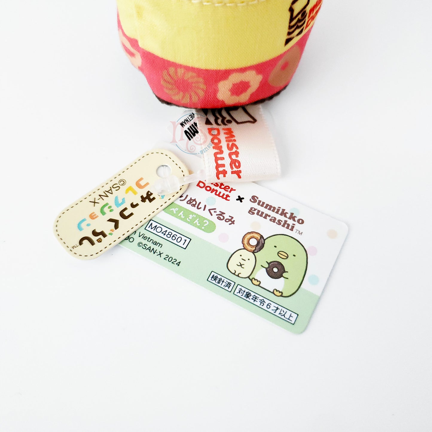 Sumikko Gurashi | Mister Donut | Penguin? (Angel French) Tenori Mini Plush