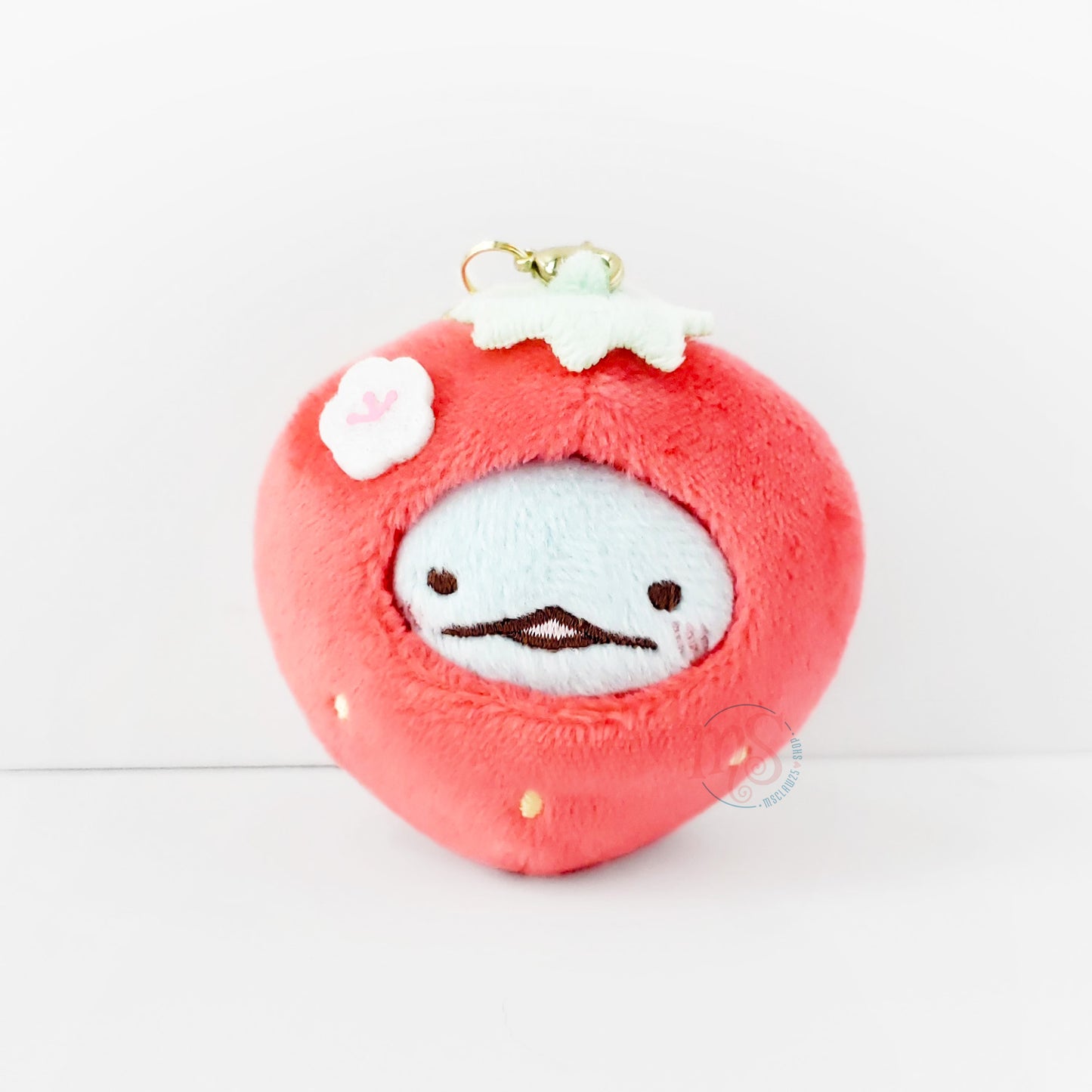 Sumikko Gurashi | Tokage (Strawberry) Tenori Keychain Mini Plush | Dazaifu Store Limited