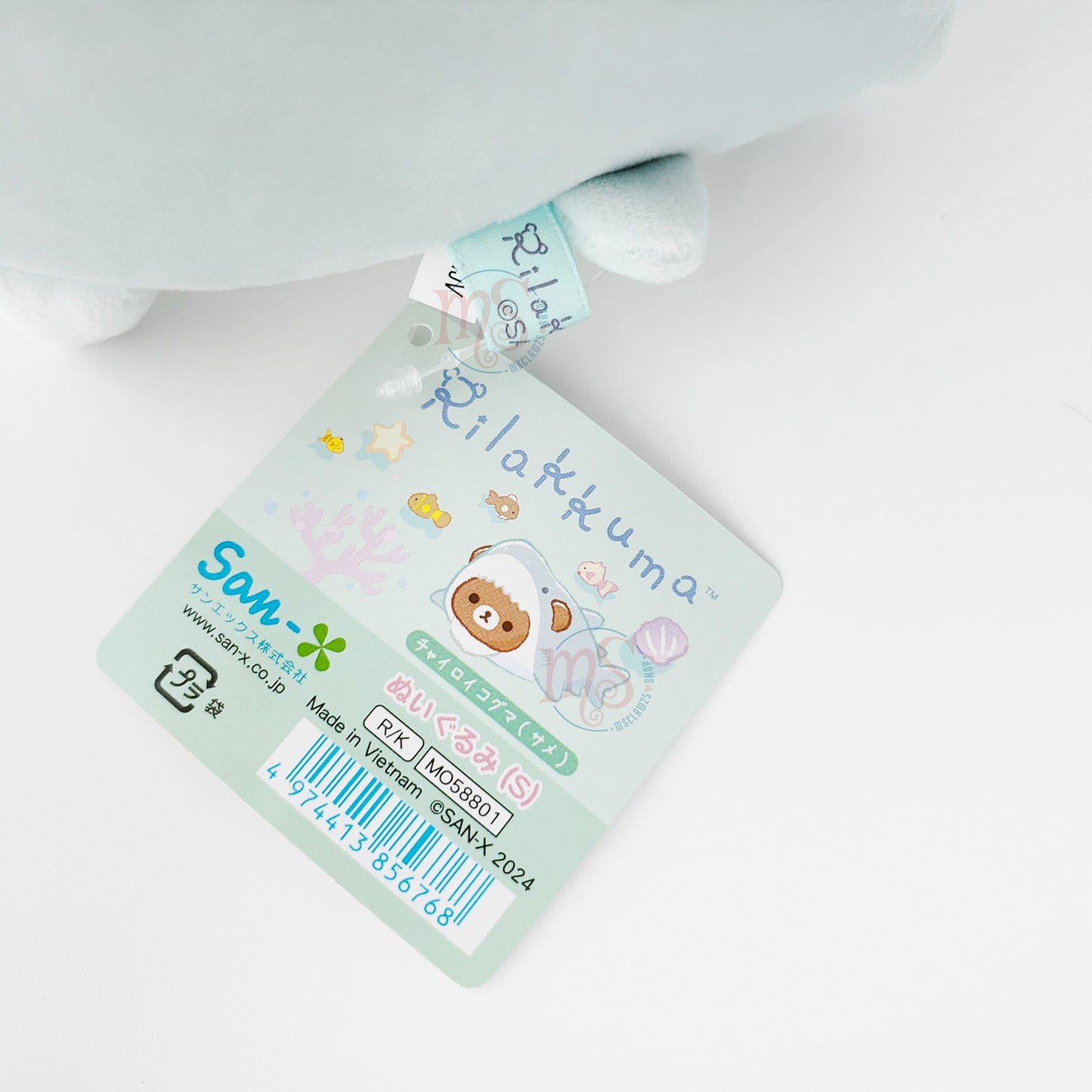 Rilakkuma | Entspannen Sie sich im Ozean | Chairoikoguma (Hai) kleines Plüsch