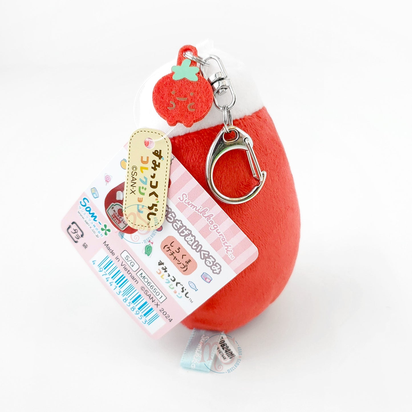 Sumikko Gurashi | Sumikko Market | Shirokuma (Ketchup) Keychain Tenori Mini Plush