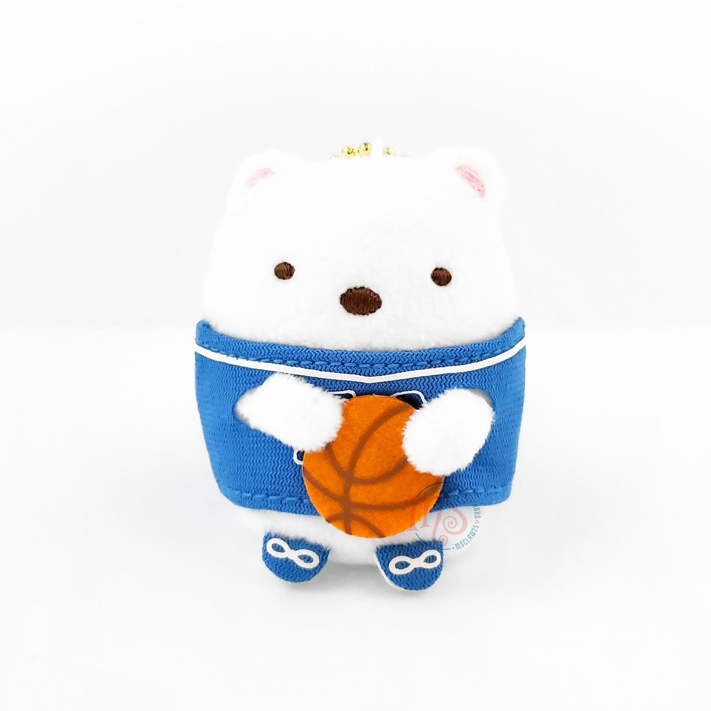 Sumikko Gurashi | Xebio Basketball 2 | Shirokuma Keychain Tenori Mini Plush | Collab Limited