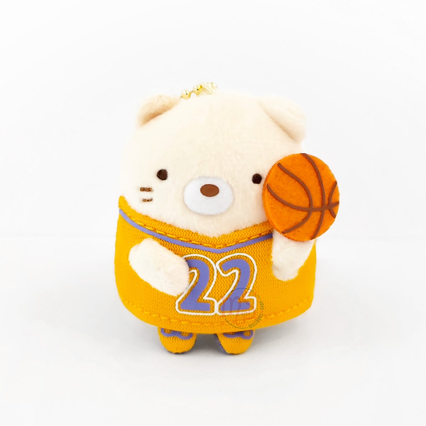 Sumikko Gurashi | Xebio Basketball 2 | Neko Katze Schlüsselanhänger Tenori Mini Plüsch | Collab Limited