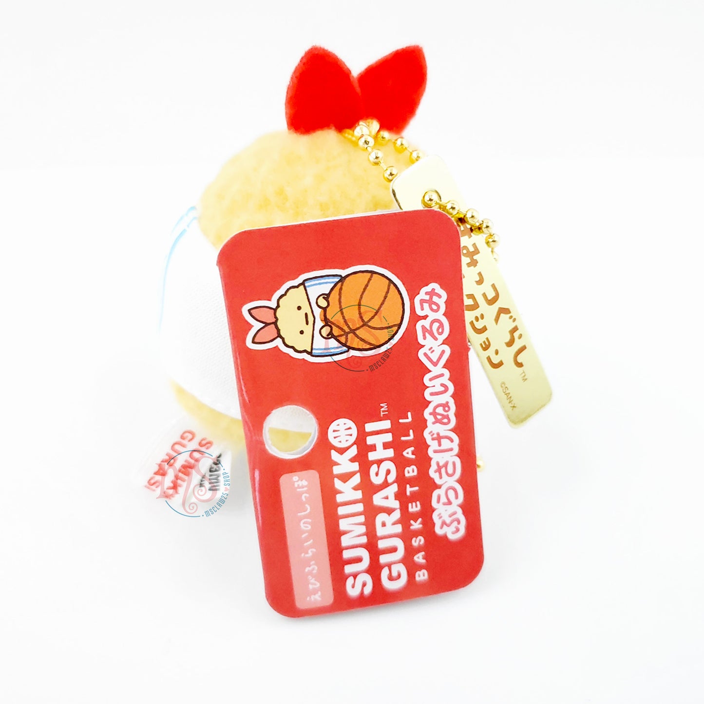 Sumikko Gurashi | Xebio Basketball 1 | Ebifurai no Shippo Keychain Tenori Mini Plush | Collab Limited