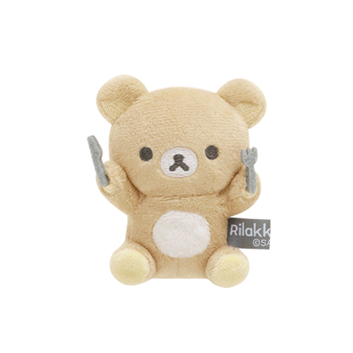 Rilakkuma | Neues Basic 2 | Rilakkuma (Messer und Gabel) Tenori Mini-Plüsch