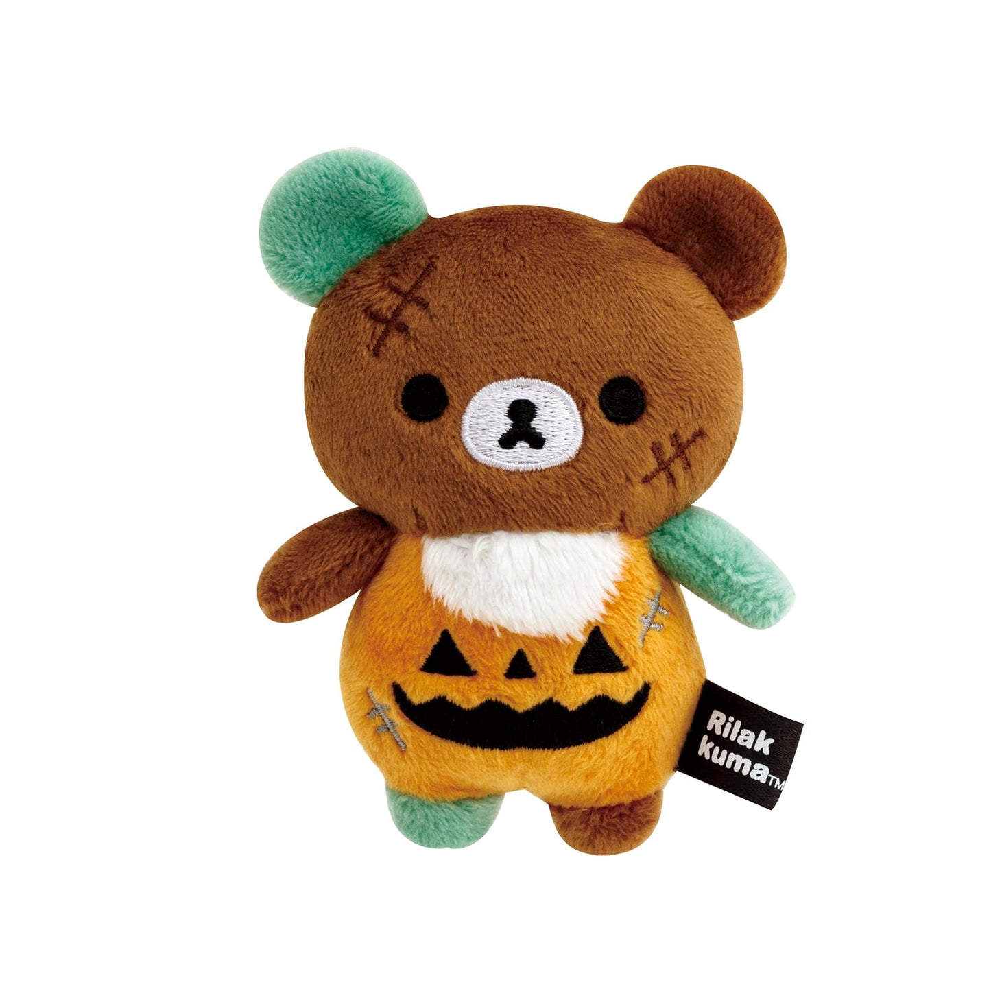 Rilakkuma | Gruseliges Halloween | Chairoikoguma (Kürbis) Tenori Mini Plüsch