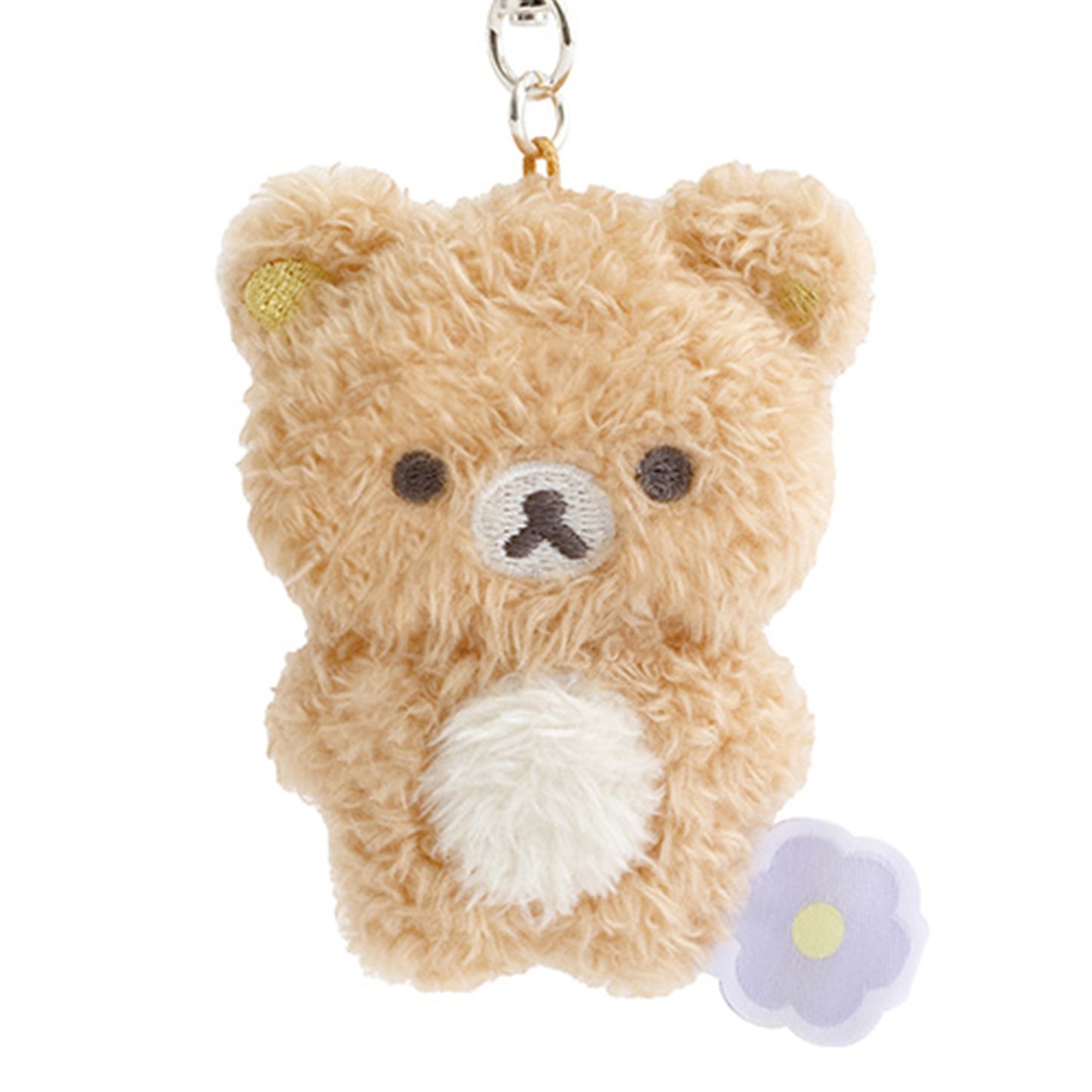 Rilakkuma | Grundlegende Rilakkuma-Blume | Rilakkuma Flauschiger Schlüsselanhänger Mini-Plüsch