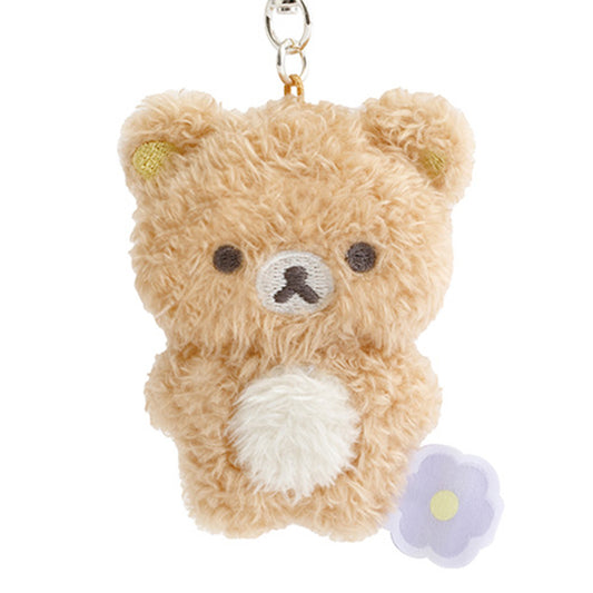 Rilakkuma | Basic Rilakkuma Flower | Rilakkuma Fluffy Keychain Mini Plush