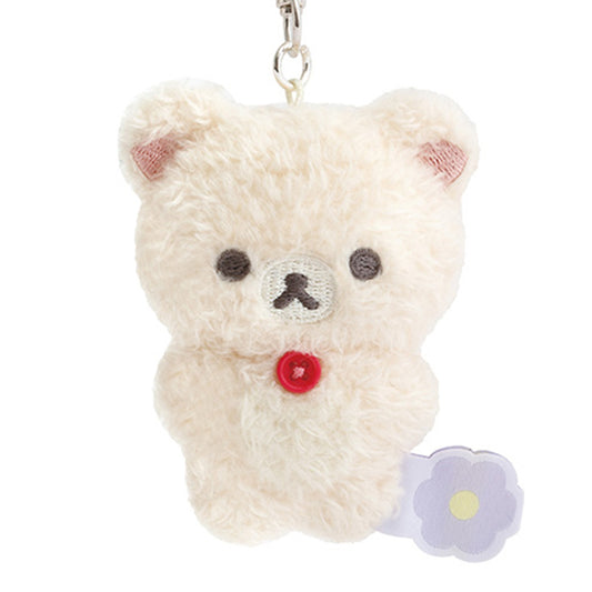 Rilakkuma | Basic Rilakkuma Flower | Korilakkuma Fluffy Keychain Mini Plush