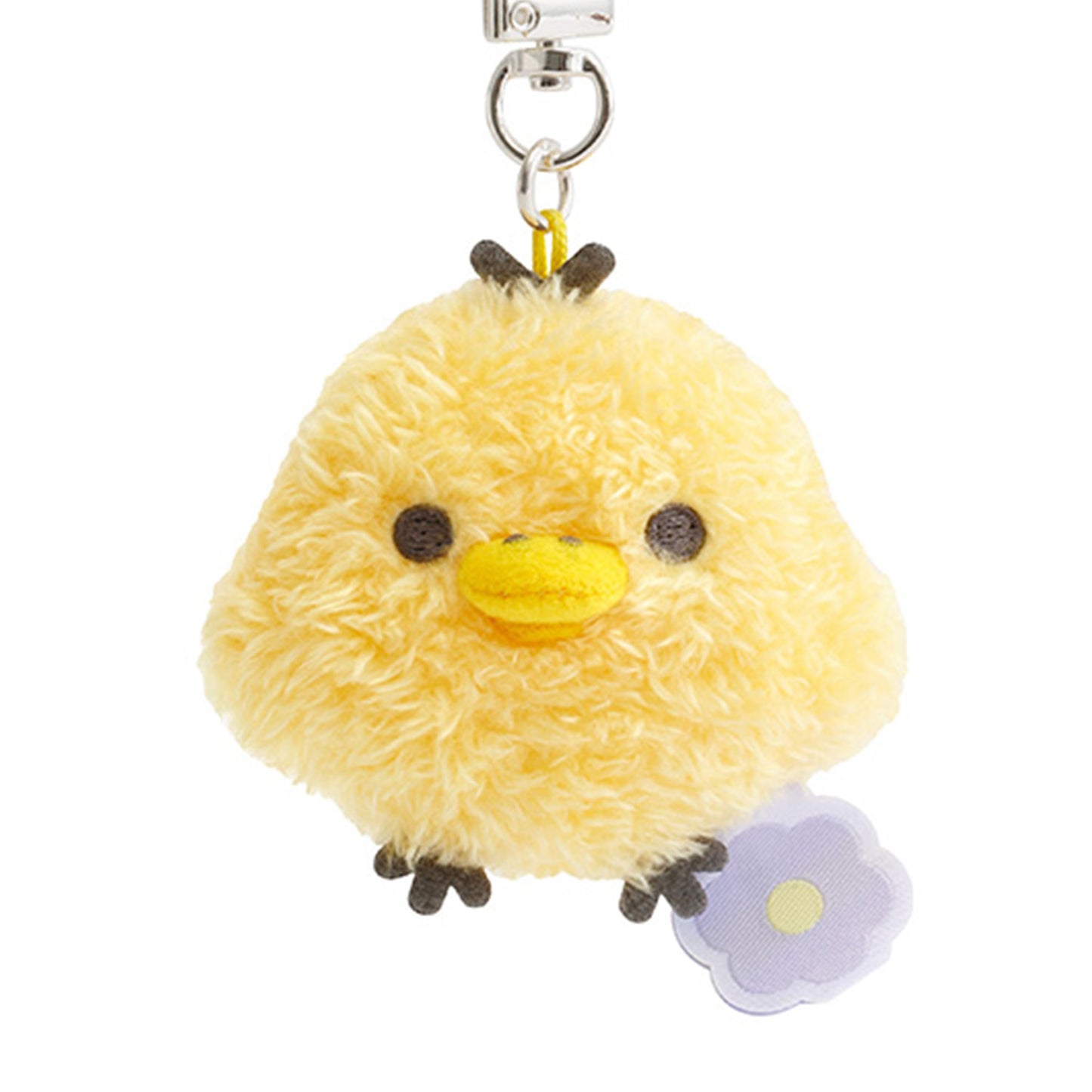 Rilakkuma | Grundlegende Rilakkuma-Blume | Kiiroitori Flauschiger Schlüsselanhänger Mini-Plüsch