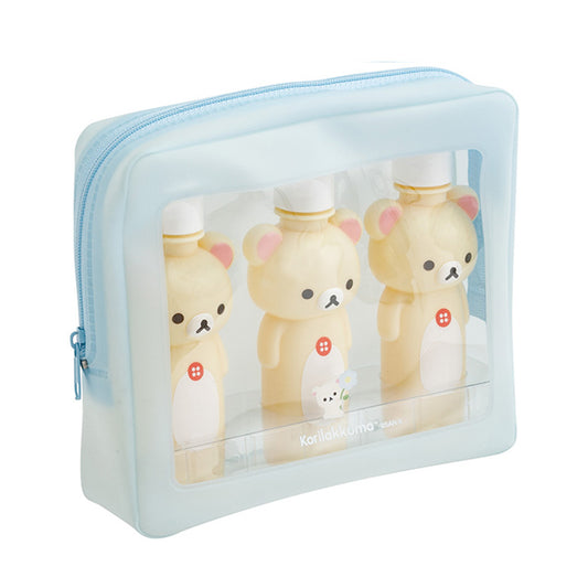 Rilakkuma | Basic Rilakkuma Flower | Korilakkuma Bottle Pouch Travel Set