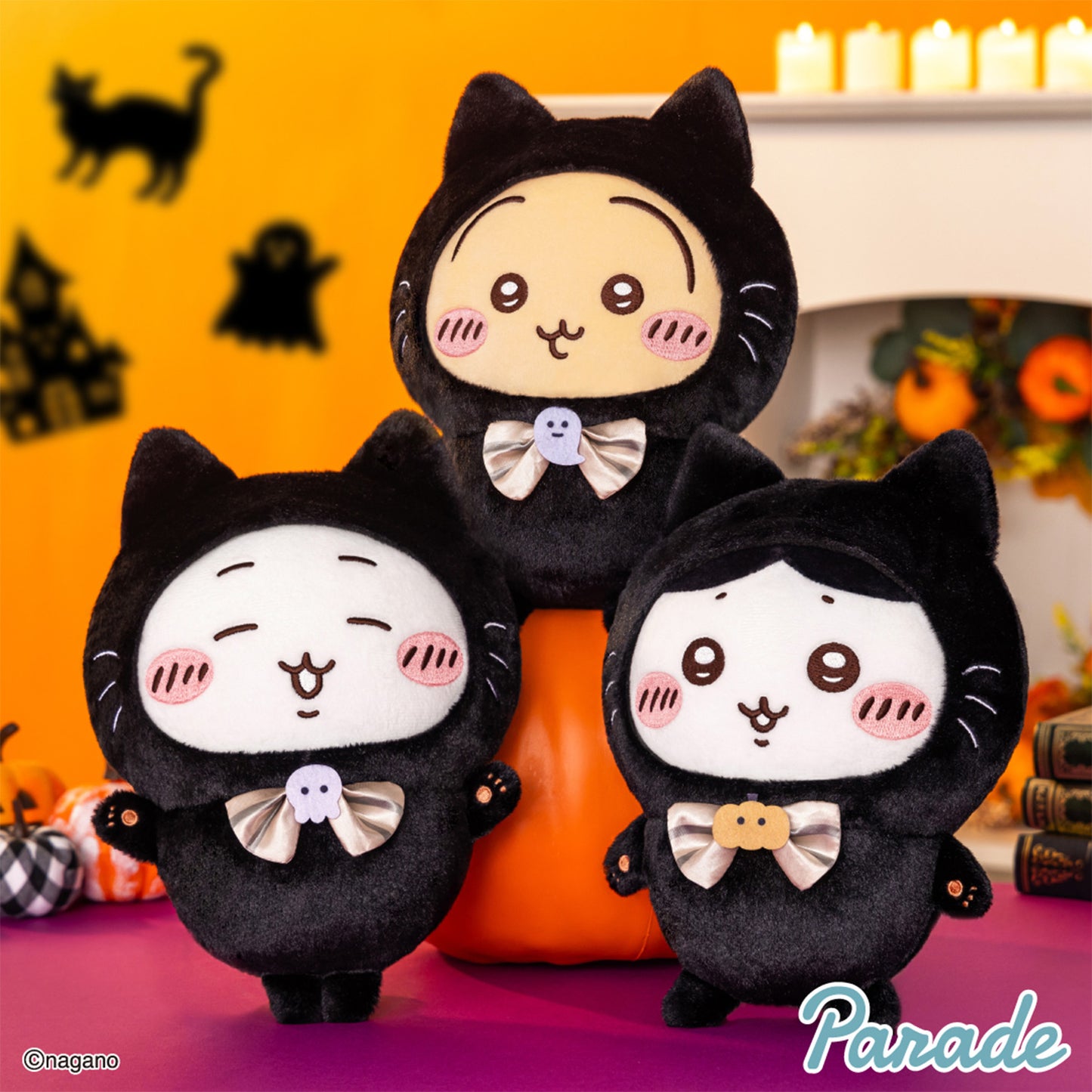 Chiikawa | Halloween Black Cat | Usagi Fluffy Plush