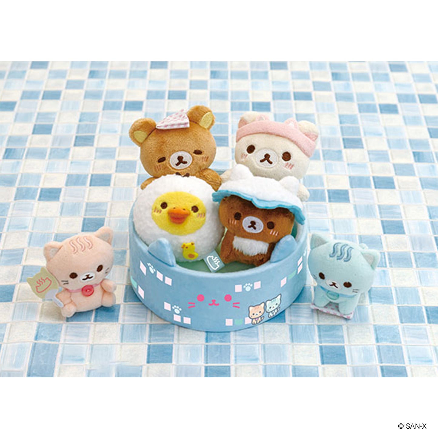 Rilakkuma | Neko Cat Public Bath | Korilakkuma Tenori Mini Plush