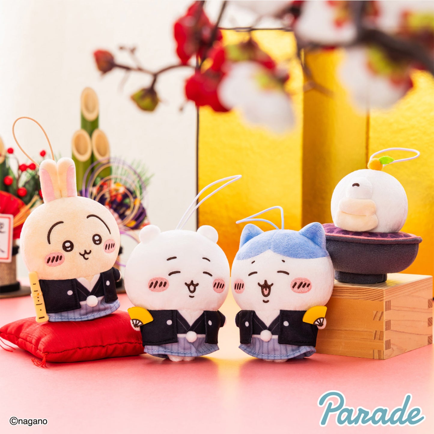Chiikawa | New Year | Chiikawa (Hakama) Keychain Mini Plush