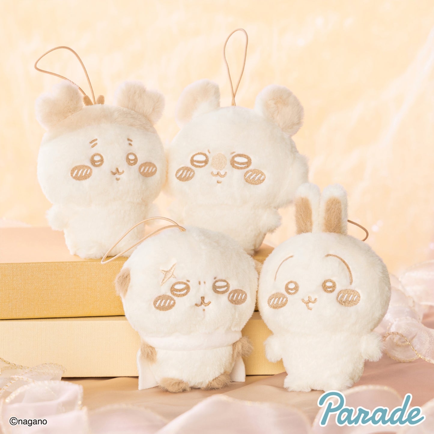 Chiikawa | Nui Palette: Milk Color | Furuhonya Soft Fluffy Keychain Mini Plush