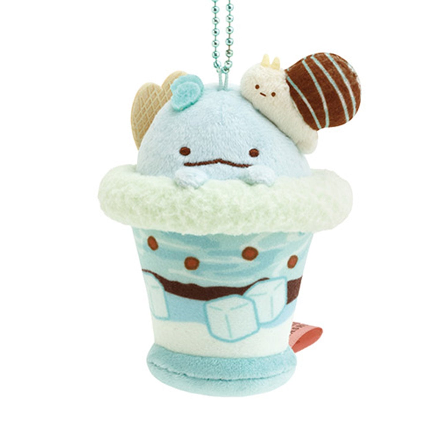 Sumikko Gurashi | Chocolate Fair at Sumikko Cafe | Tokage (Mint Chocolate Parfait) Keychain Tenori Mini Plush