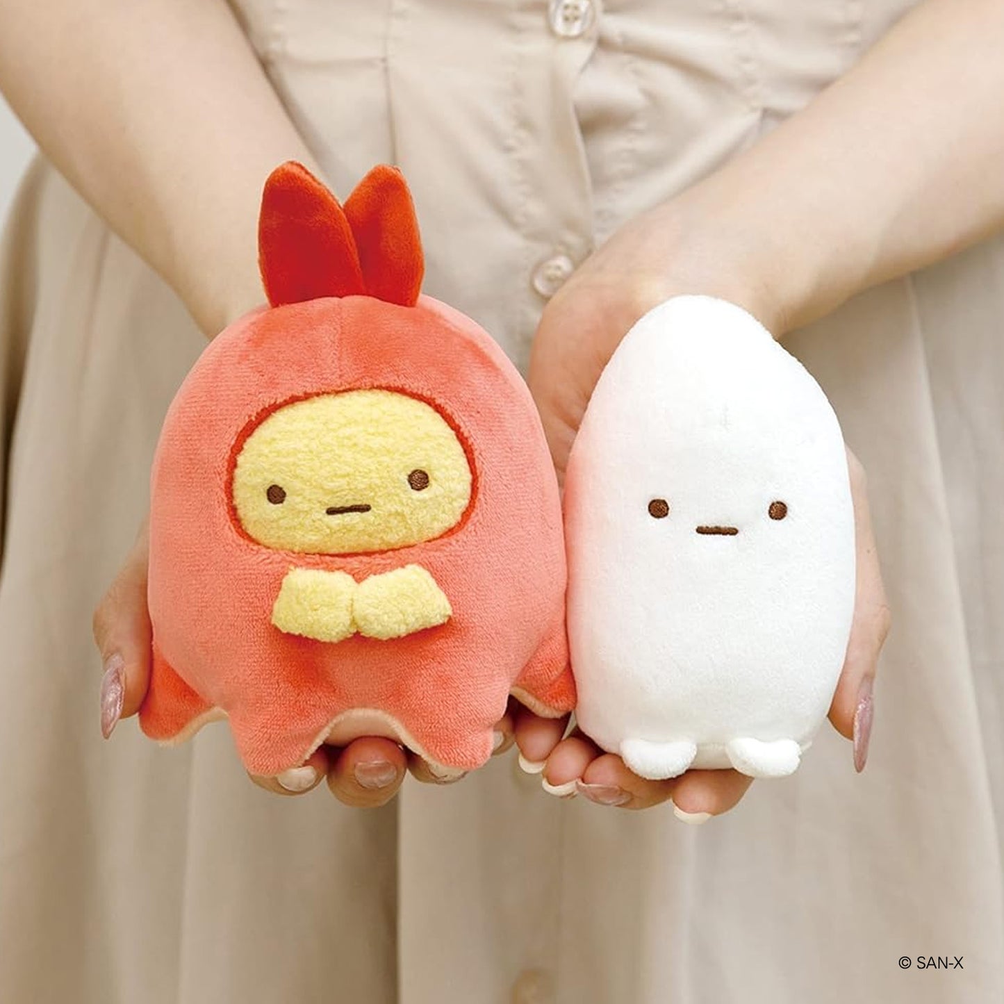 Sumikko Gurashi | Food Kingdom | Ebifurai no Shippo (Octopus Wiener) Mochi Small Plush