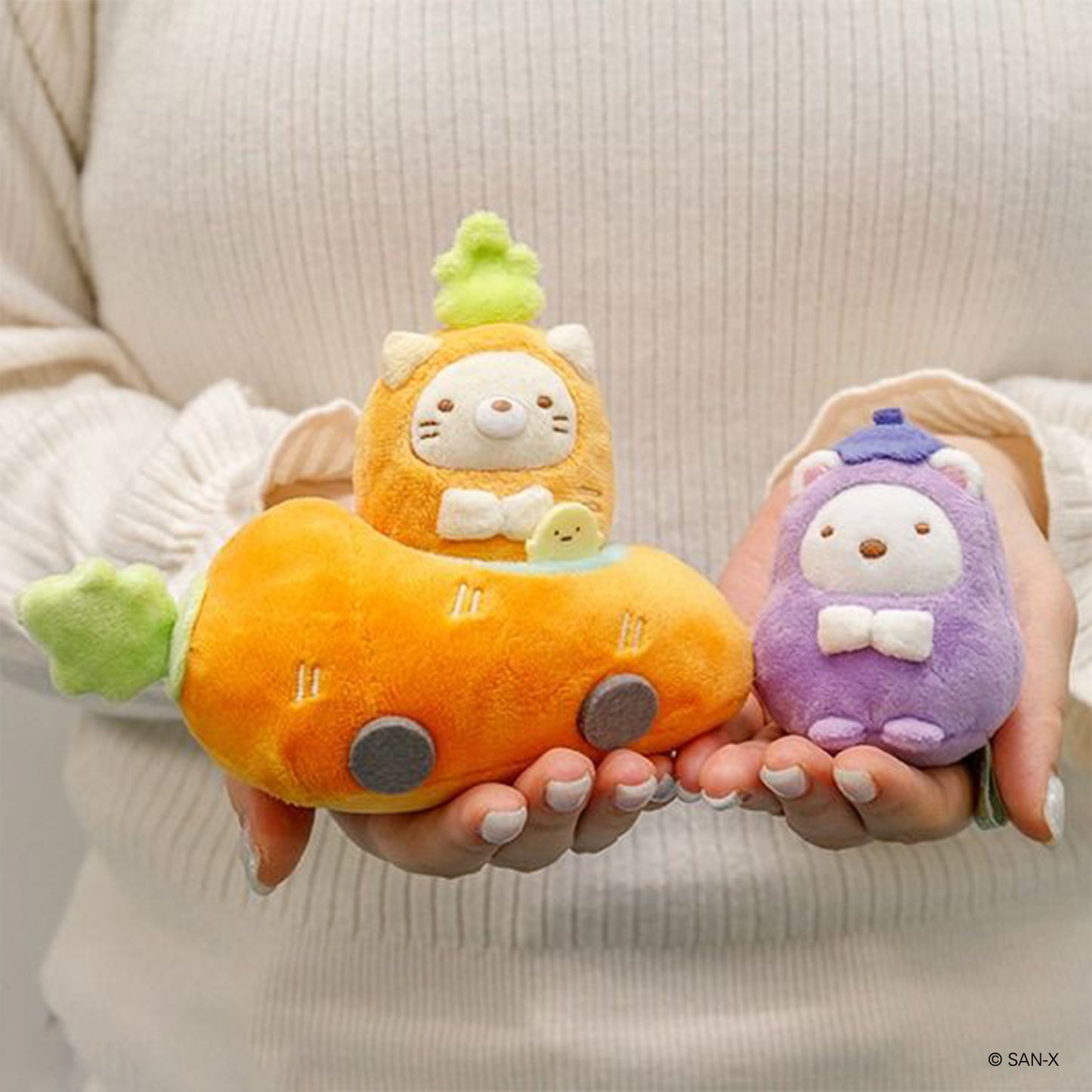 Sumikko Gurashi | Food Kingdom | Karottenauto Tenori, kleines Plüschtier | Online-Shop begrenzt