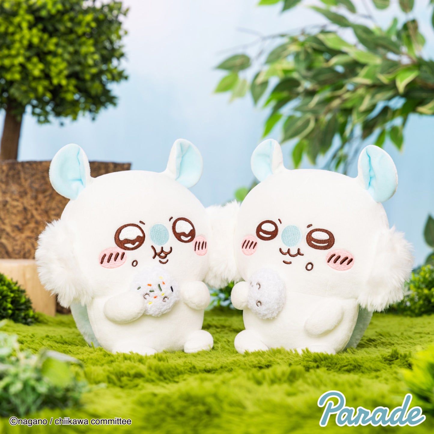 Chiikawa | Food Series | Momonga (Rice Ball) Munching Small Plush