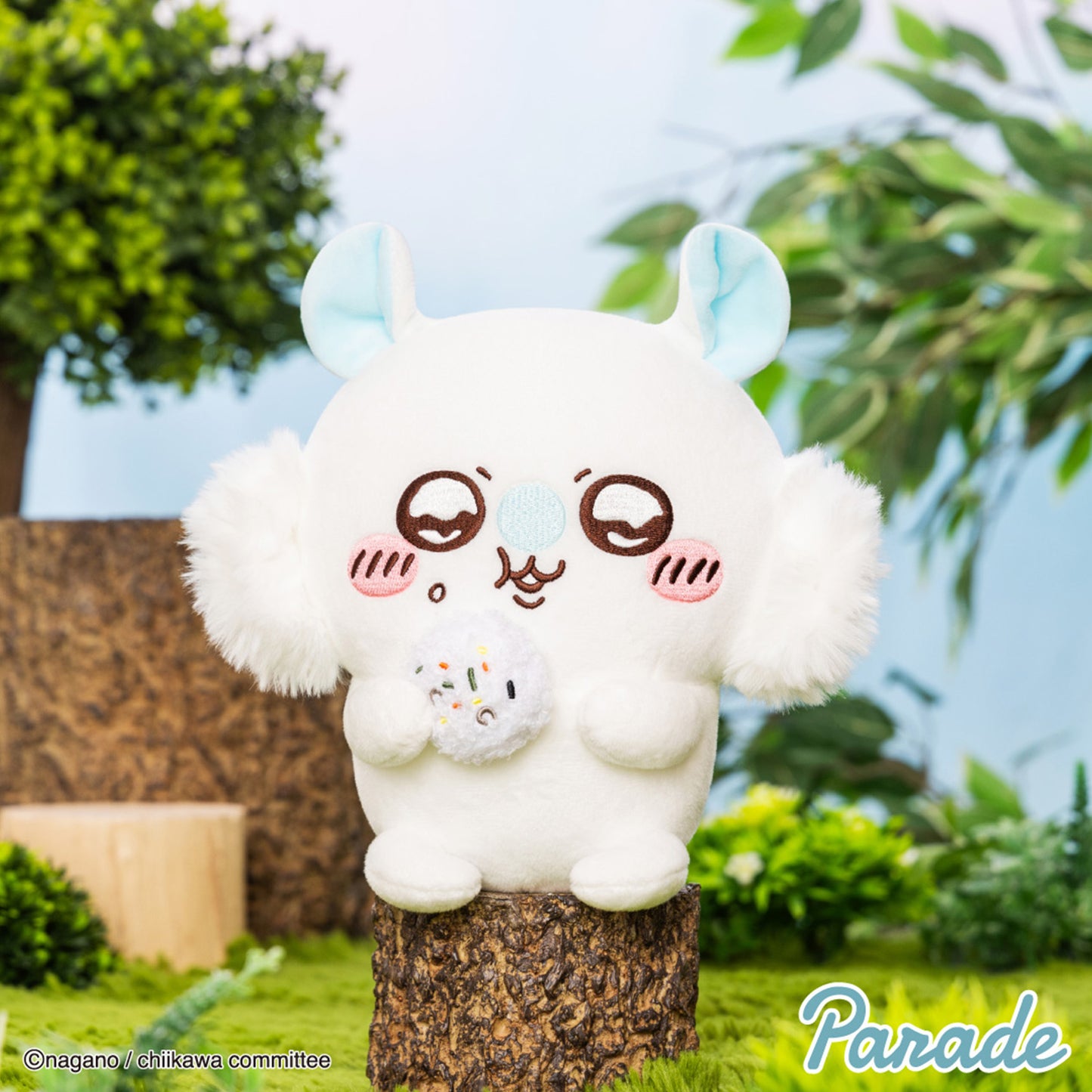 Chiikawa | Food Series | Momonga (Rice Ball) Munching Small Plush