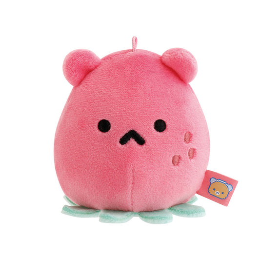 Rilakkuma | Pixel Gaming | Erdbeer-Alien? Magnet-Schlüsselanhänger, kleines Plüsch