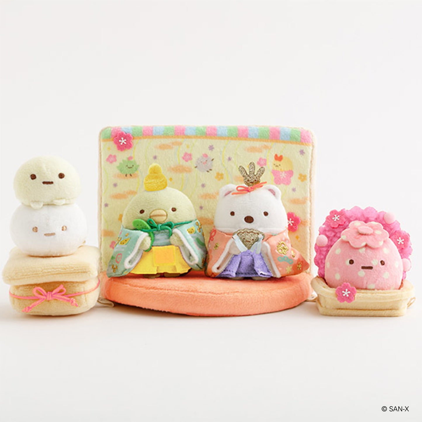 VORBESTELLUNG | Sumikko Gurashi | Neujahr 2026 | Hinamatsuri Tenori Mini-Plüschset | Online-Shop Limited