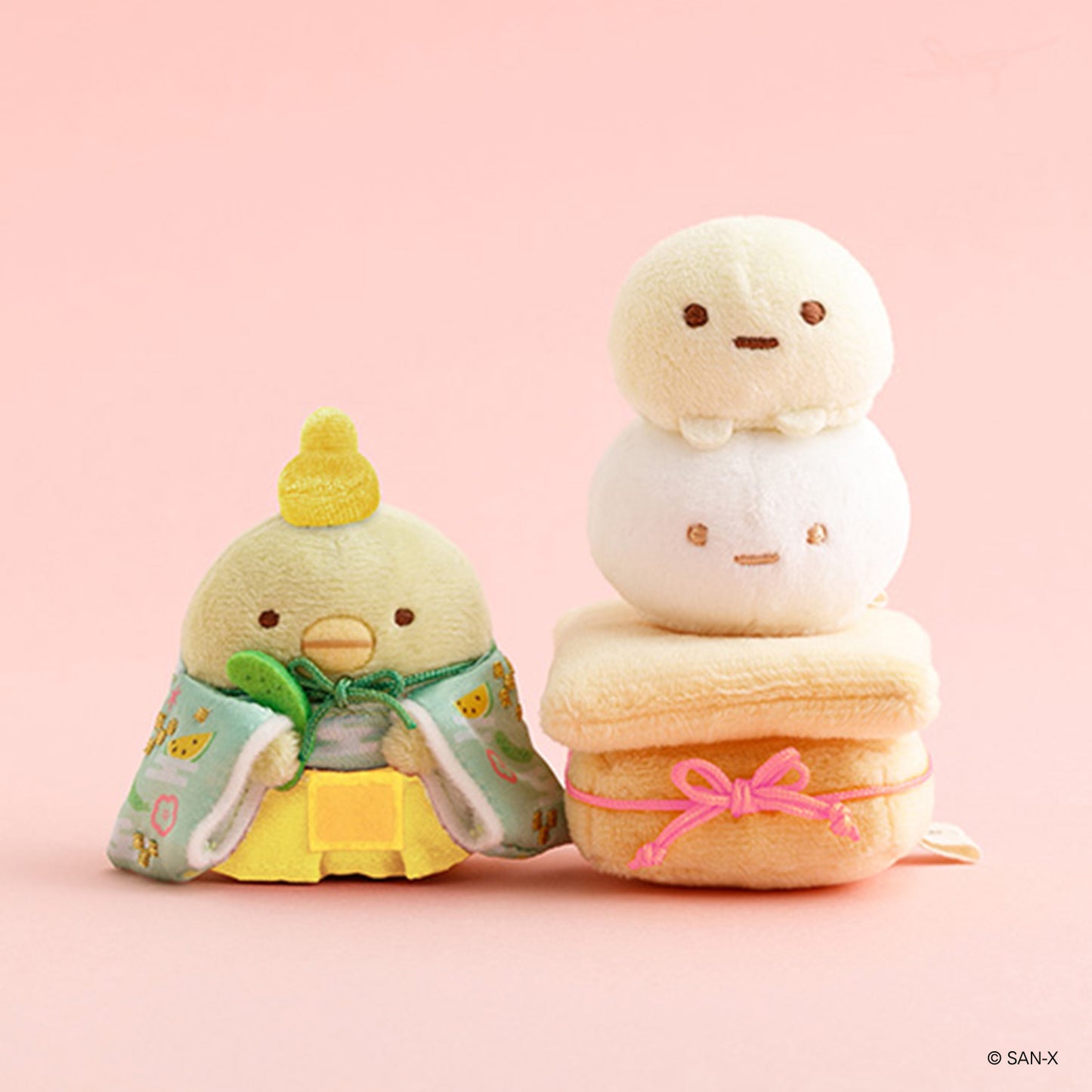 VORBESTELLUNG | Sumikko Gurashi | Neujahr 2026 | Tapioka (Kagami Mochi) Tenori Mini Plüsch | Online-Shop Limited