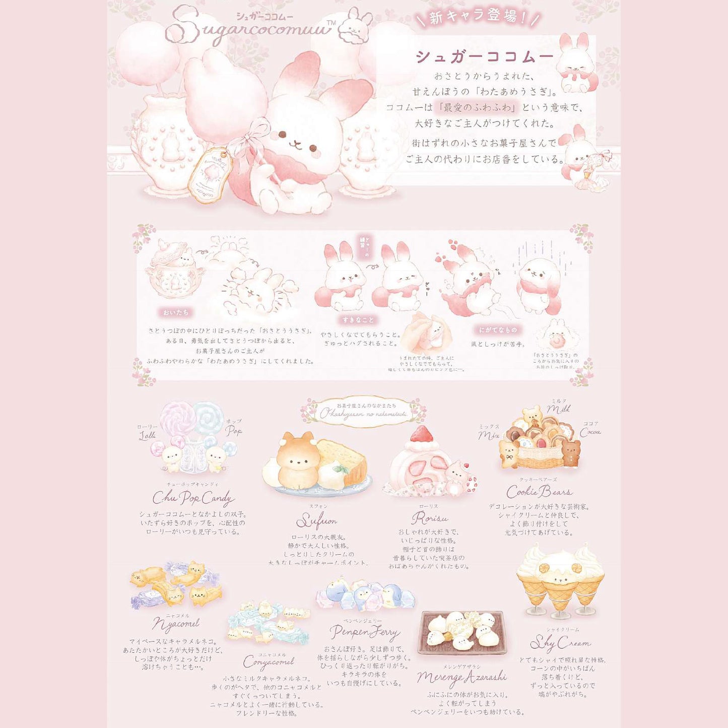 Sugarcocomuu | Introduction | Cookie Bear (Cocoa) Tenori Mini Plush