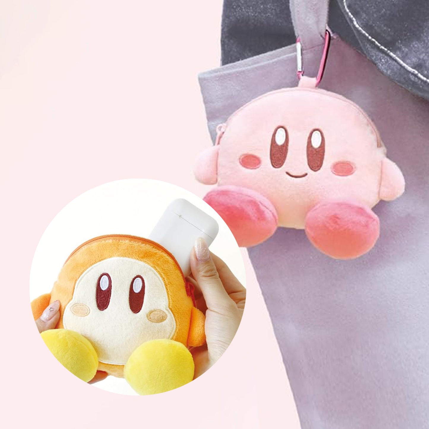 Kirby | Kirby Small Plush Pouch with Carabiner
