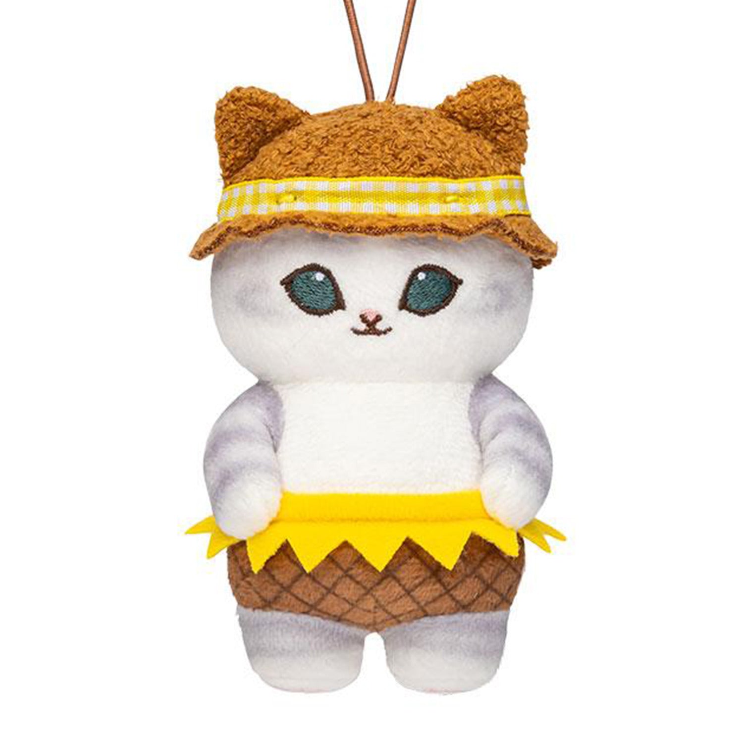Mofusand | Sunflower Series | Gray Cat (Brown Hat) Mascot Mini