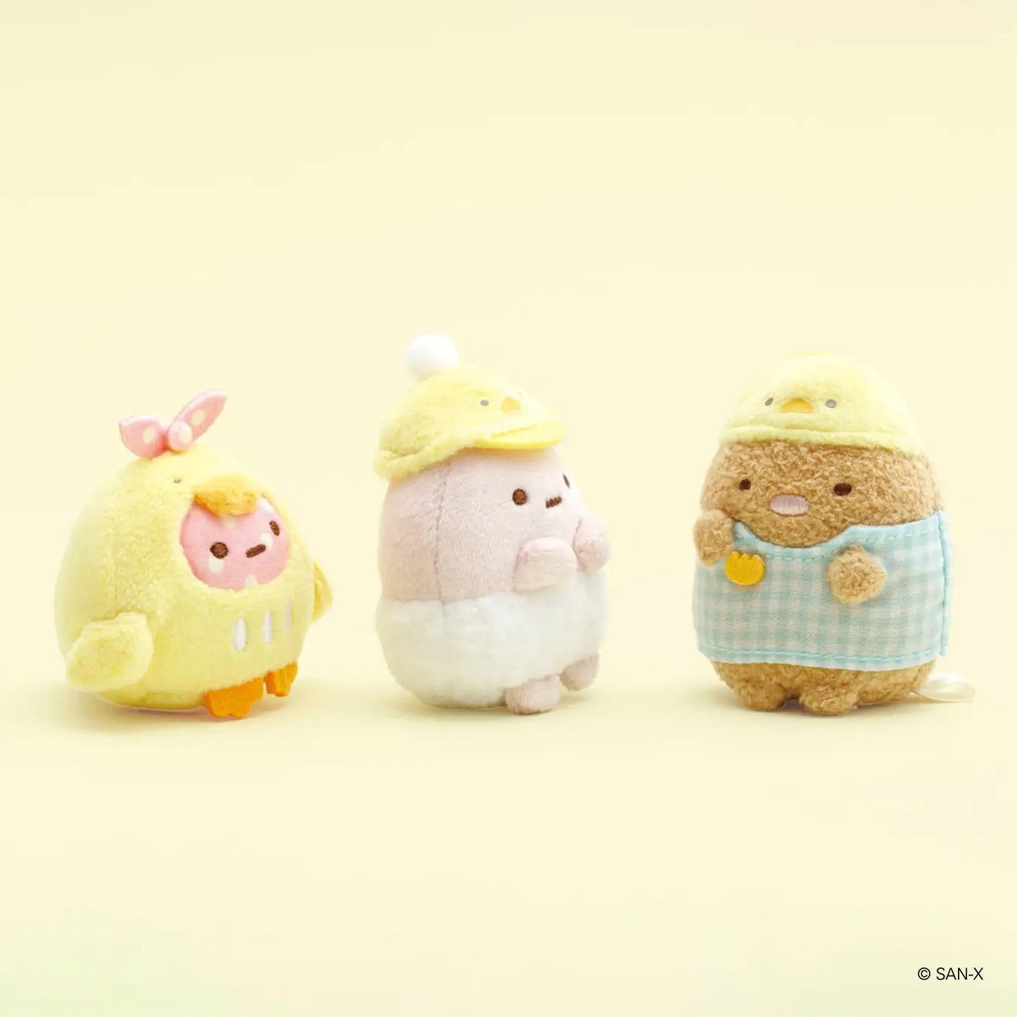 PRE-ORDER | Sumikko Gurashi | Nursery School | Furoshiki (Chick) Tenori Mini Plush