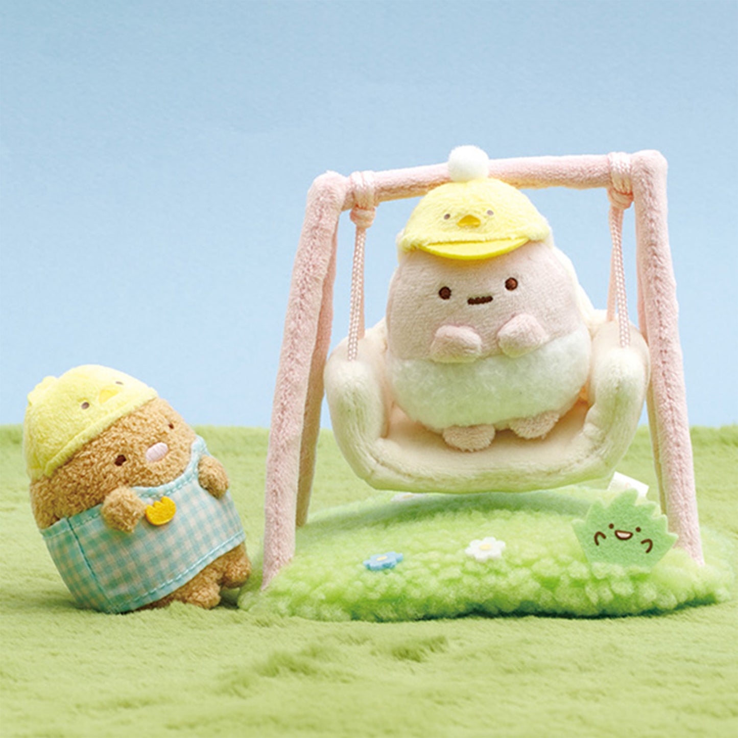 PRE-ORDER | Sumikko Gurashi | Nursery School | Neko Cat (Swing) Scene Small Plush