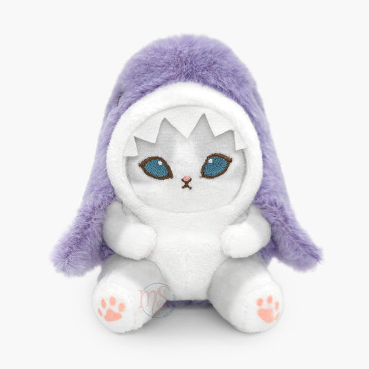 Mofusand | Pastel Series | Shark Cat Purple Keychain Mini Plush
