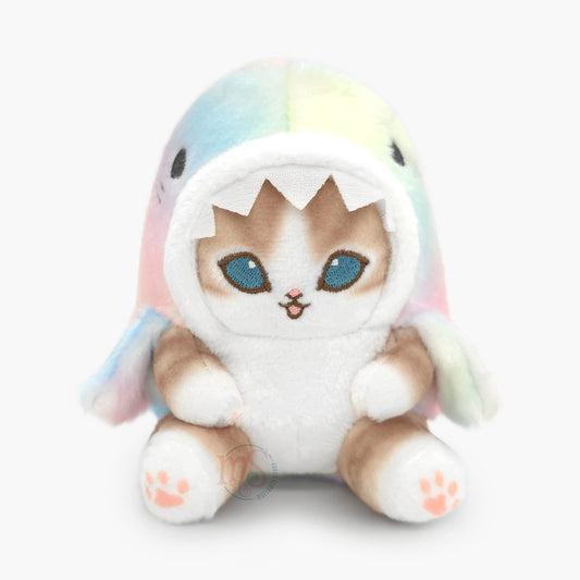 Mofusand | Pastel Series | Shark Cat Marble Keychain Mini Plush
