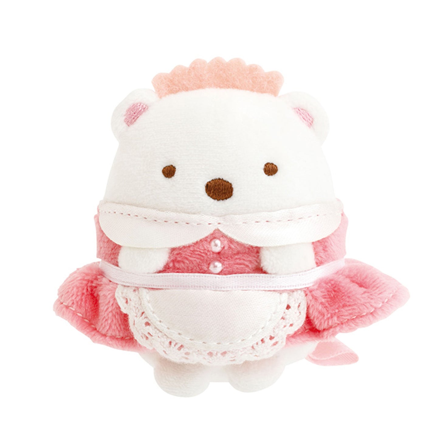 PRE-ORDER | Sumikko Gurashi | Retro Fruit Parlor | Shirokuma (Waitress) Tenori Mini Plush