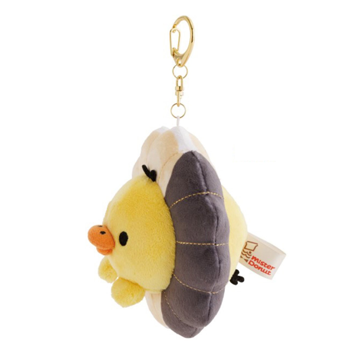 Rilakkuma | Mister Donut | Kiiroitori (Angel French) Keychain Small Plush