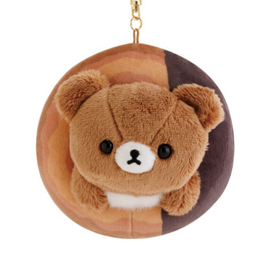 Rilakkuma | Mister Donut | Chairoikoguma (Chocolate Fashion) Keychain Small Plush