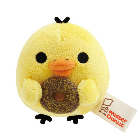Rilakkuma | Mister Donut | Kiiroitori (Golden Chocolate) Tenori Mini Plush