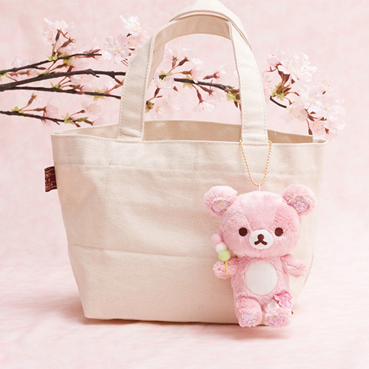 Rilakkuma | Sakura Cherry Blossom | Korilakkuma Keychain Small Plush