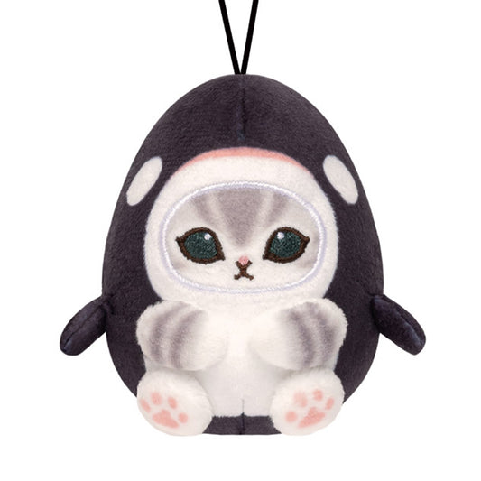 Mofusand | Sea Creatures | Killer Whale Cat Keychain Mini Plush